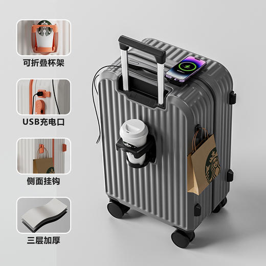 【YW】无忧购【开学好物】学生高颜值结实耐用万向静音轮密码行李箱（截单后3-5天发货) 商品图7