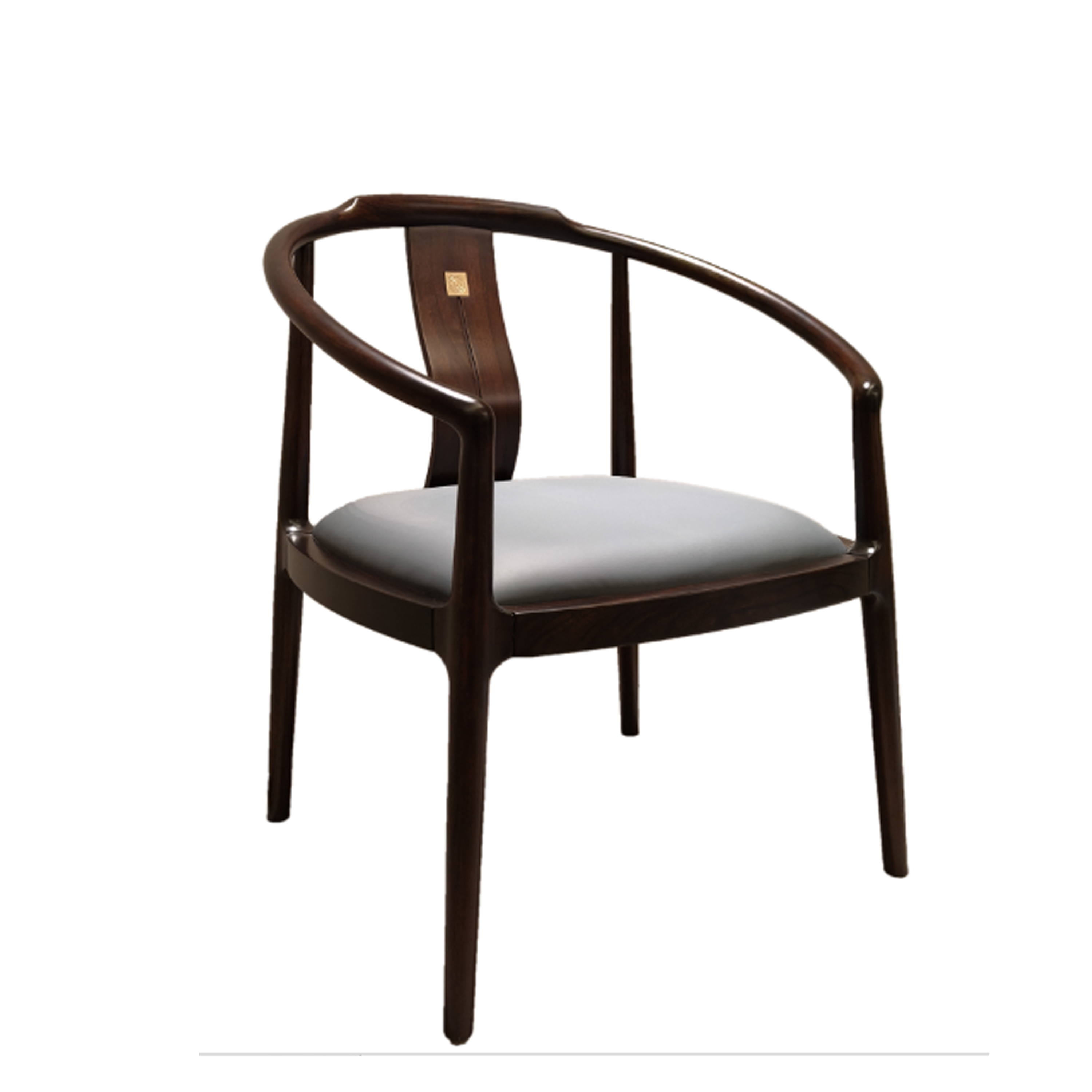 【新中式-休闲椅（主椅）KD-Y-T5423】黑檀/茶室/书房/茶椅