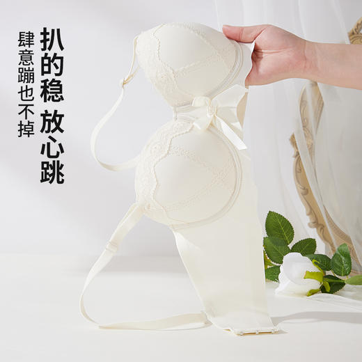 ALDOLA/雅黛俪圆圆杯内衣女性感蕾丝文胸聚拢显大防下垂胸罩新品 商品图4