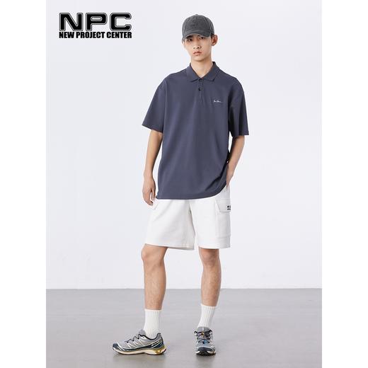 NPC潮牌胸前小字母刺绣【索罗娜】polo衫舒适凉感翻领T恤NP33TE02 商品图1