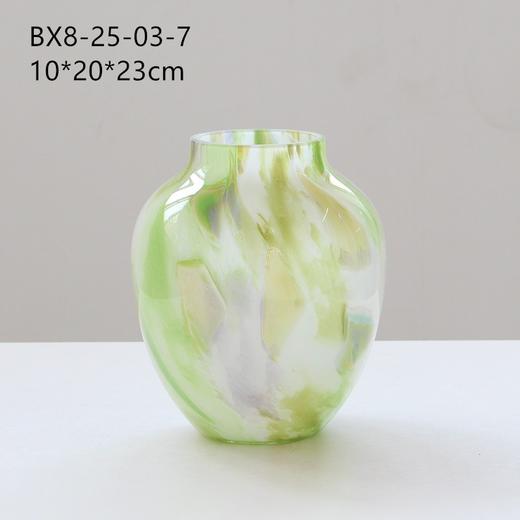 创意絮状星空渐变彩色磁粉花瓶中古风鲜花餐桌台面客厅装饰花瓶 商品图4