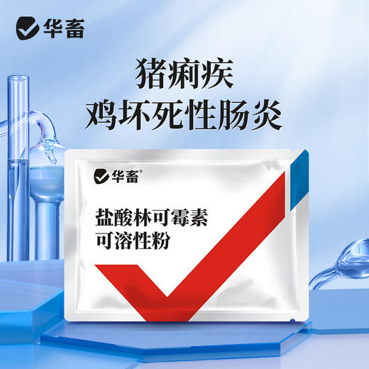 华畜兽药 盐酸林可霉素可溶性粉 采用进口助溶剂 吸收更好 药效更强  商品图0