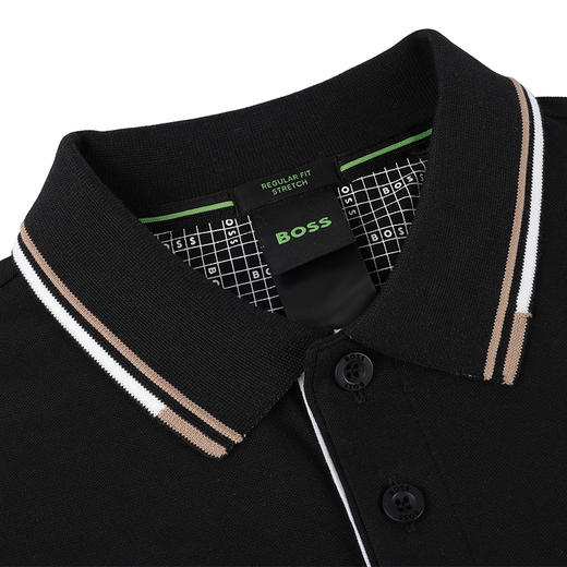 【超惠秒】BOSS 男士简约刺绣logo弹棉短袖Polo T恤 11889 商品图13
