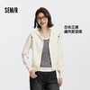 森柔毛衫|商场同款森马针织开衫女连帽纯色2025新款正肩秋装显瘦 商品缩略图1