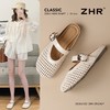 ZHR平底半拖鞋女2025新款夏季外穿镂空包头凉鞋时尚软底一脚蹬 商品缩略图0