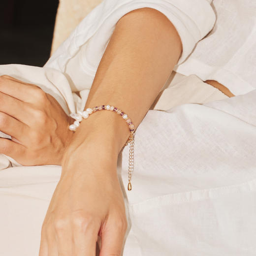 Ancient Greece古希腊时期 | 希腊浪花紫石手链 商品图2