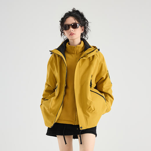 【反季清仓，限时钜惠】SIIJJEYY枝辑冬季外套男女三合一可拆卸2518两件套【预售3-7天发货】 商品图2