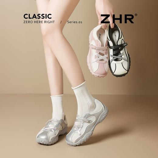 ZHR则则芭蕾风凉鞋女2025夏季厚底内增高玛丽珍鞋透气运动休闲鞋 商品图9