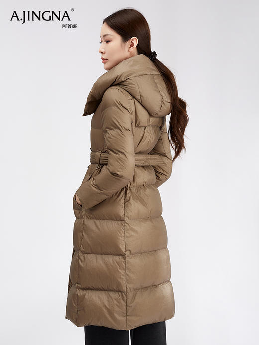 【商城同款】阿菁娜智性立领连帽羽绒服F30D216006 商品图3