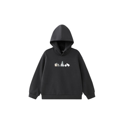 英氏童装休闲长袖卫衣2025秋季新款男童宽松连帽套头衫上衣潮 商品图4