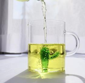 意大利ICHENDORF手工立体花型耐热玻璃水杯 仙人掌系列