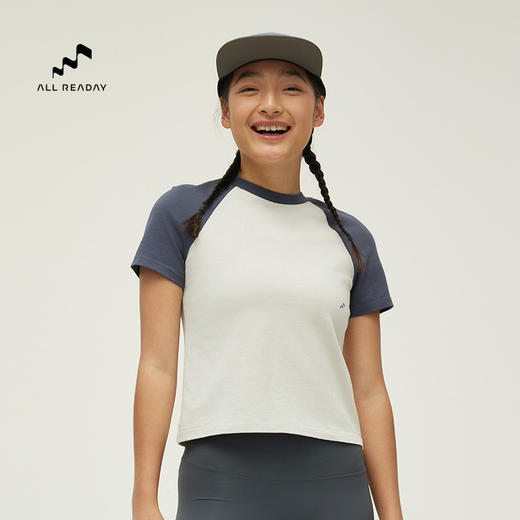 AllReaday新奇天女生插肩袖合身短袖T恤WM24SSTS01 商品图2