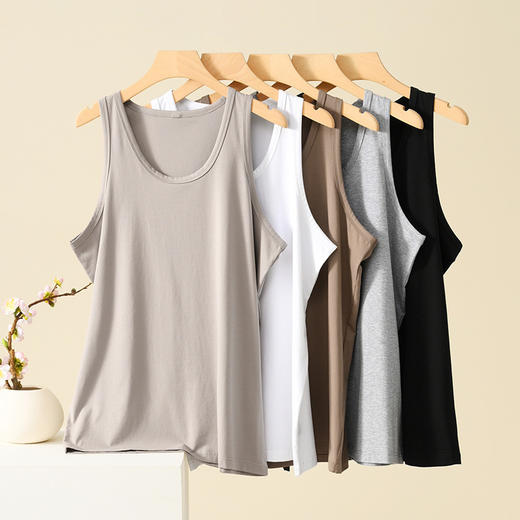 丁摩 背心男士【纯棉】夏季薄款工字背心男内穿打底夏天凉感老头衫背心 5ZF- 11001 商品图3