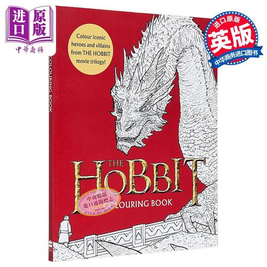 【中商原版】霍比特人电影三部曲填色书 官方版 英文原版 Hobbit Movie Trilogy Colouring Book Official Authorised 商品图0