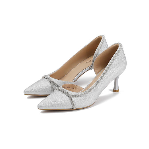 2楼伊伴2025年夏季细高跟环绕钻带凉鞋B25264282 商品图5