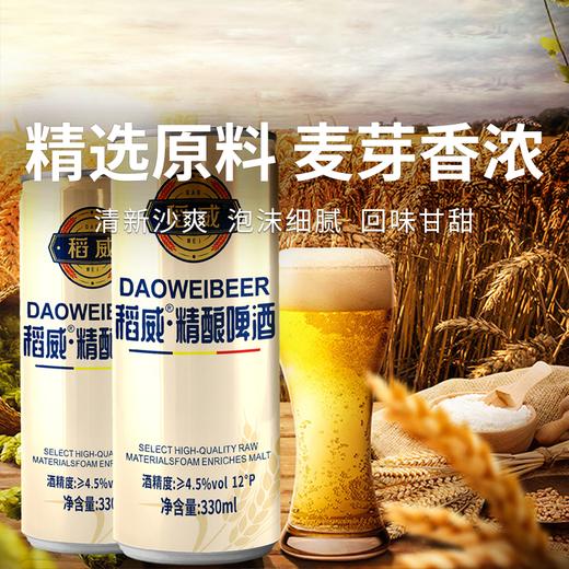 【稻威精酿啤酒】清新顺滑 鲜透麦香 回味甘甜 畅享欢聚时刻 商品图0