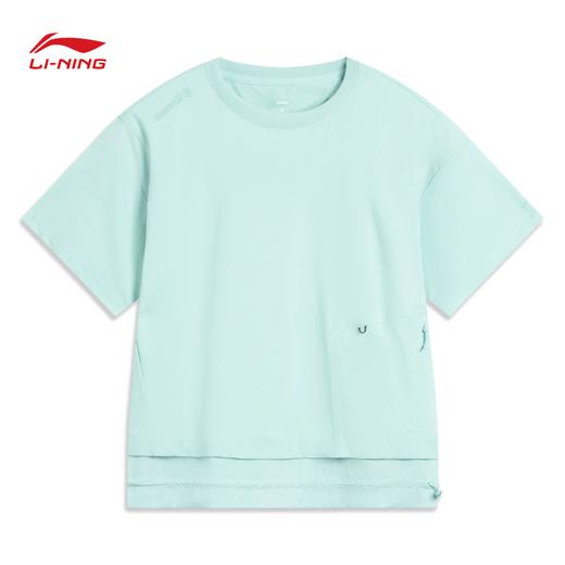 李宁CF溯女子反光速干凉爽防晒宽松短袖T恤ATSV638 商品图4