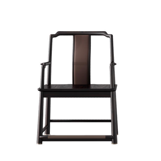 【新中式-中堂椅KD-Y-T5417】黑檀/客厅/茶室/堂椅 商品图0