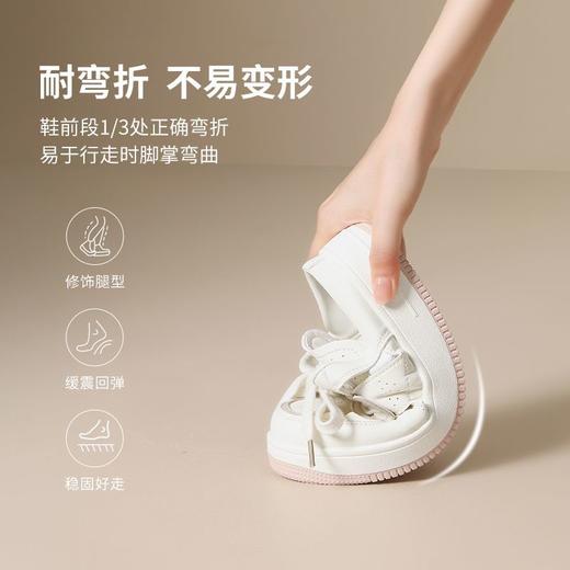 ZHR则则镂空透气包头半拖鞋女夏季小白鞋软底小白鞋半拖鞋女外穿 商品图2