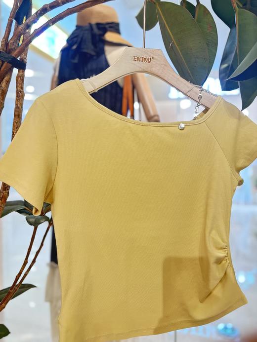 【门店同款】ENJOY夏季斜肩链条上衣 162847087 商品图0