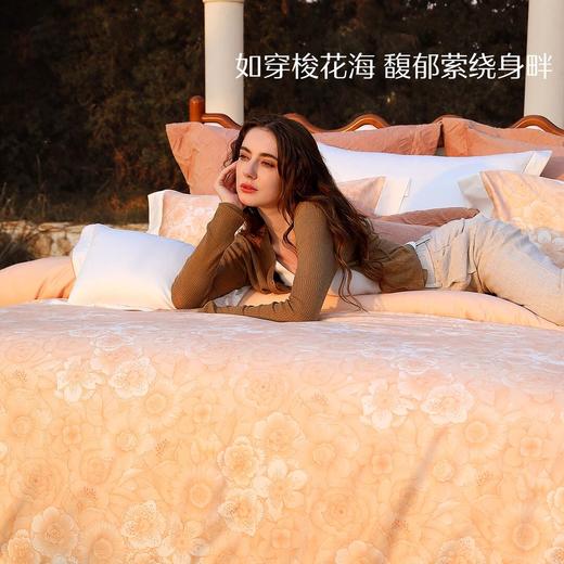 水星家纺南法系列60支长绒棉抑菌四件套透气亲肤套件床上用品严选 商品图1