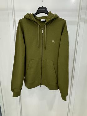 男款刺绣logo拉链连帽卫衣外套007