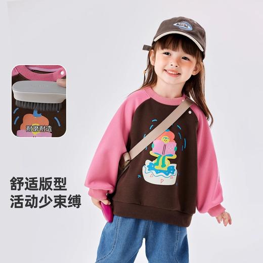 【新品】嘟嘟家女童卫衣秋装女孩印花上衣秋季女宝套头衫春秋儿童衣服童装 商品图2