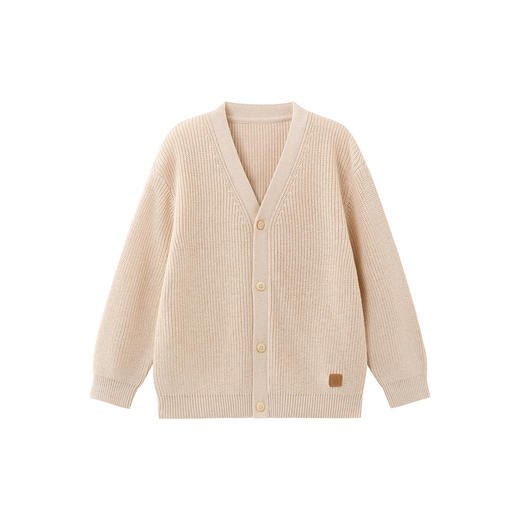 英氏儿童毛织上衣春秋休闲女童羊毛开衫外套保暖外搭中大童毛衫 商品图4