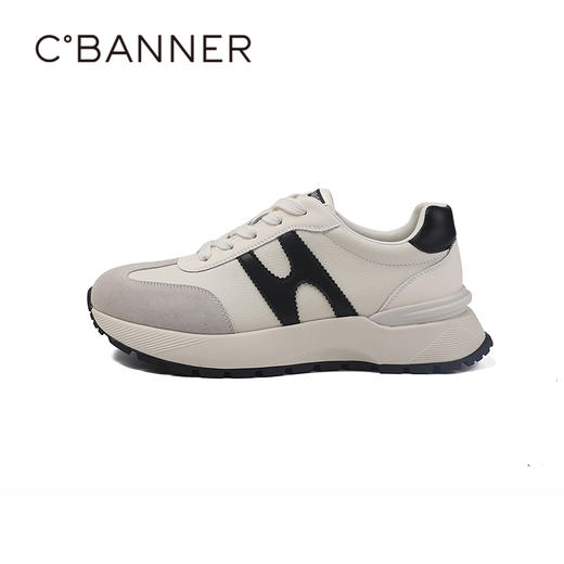 4楼千百度2025秋季耐磨耐穿透气真皮脚垫复古阿甘鞋A25427606 商品图1