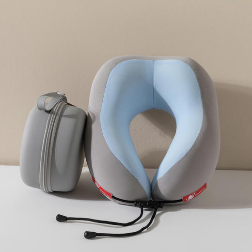 【品牌直发】加倍生活 凉感U型枕记忆枕 收纳盒款 便携冰丝护颈枕差旅护颈枕头午睡枕礼盒-双拼色系列 商品图1