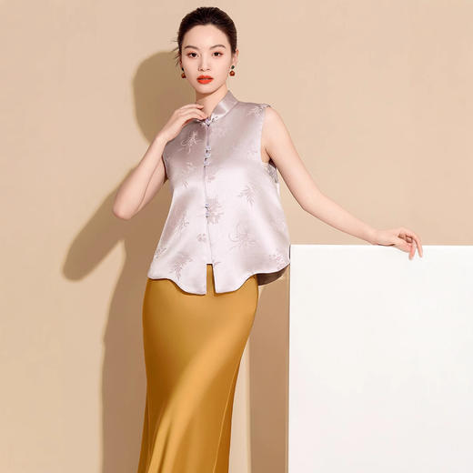 薰衣草紫 薄款唐装上衣新中式日常LHSC37 商品图1