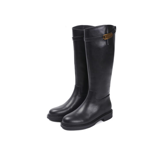 2楼伊伴2024冬季时尚潮流女靴单靴B24586109 商品图5