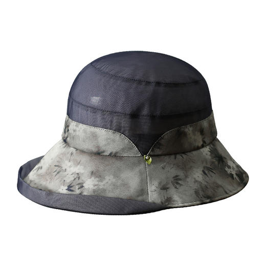 雀说 桑蚕丝防晒帽女夏季真丝透气逛街出游遮阳帽DUJ-9590 商品图3