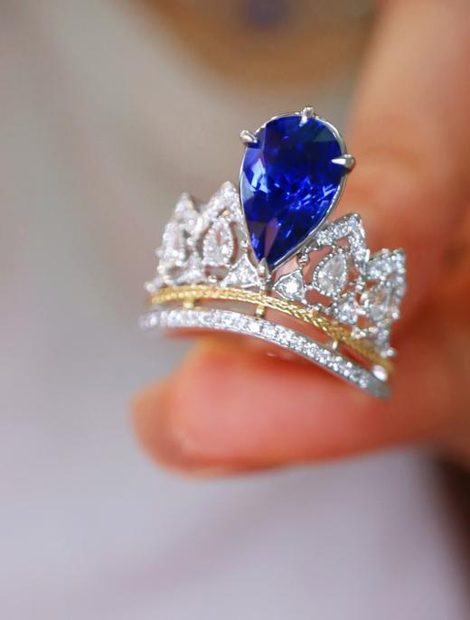 2.65ct刻面蓝宝石戒指 商品图1