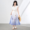 「高货wl」全新升级【铂金会员358/天猫479/差价121】(15022)洛诗琳雅韵天丝亚麻长裙2025夏季宽松渐变晕染连衣裙女 商品缩略图0