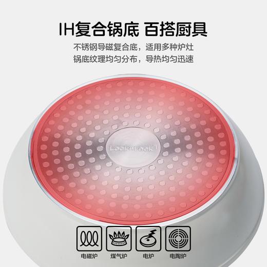乐扣乐扣轻量平底锅煎锅不粘锅家用带盖奶锅CAF1869/CAS 商品图3