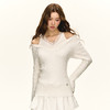 Ariseism 美式复古拼接蕾丝花边假两件毛衣女秋季新款上衣 商品缩略图2
