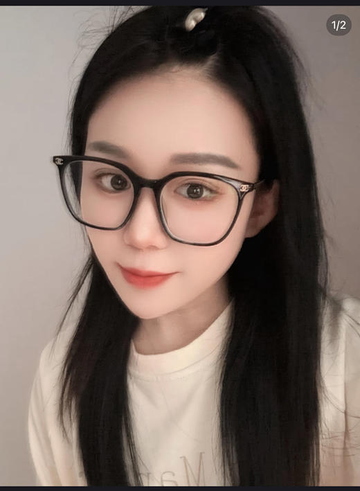 【7月29日下午14:00 秒杀】稀罕物 还是去年还是前面有卖过一款 今年再多出来一些尾货 女款超轻防蓝光平光架 小香家的 小羊皮编织链镜腿 近视眼镜架/镜框 商品图7