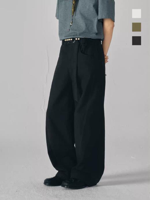 共和GongheRepub/GH24029/弧线撞色分割休闲长裤 商品图0