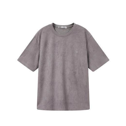 NPC潮牌夏新款仿麂皮绒短袖T恤简约潮流上衣NP33TE23 商品图5