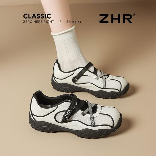 ZHR则则芭蕾风凉鞋女2025夏季厚底内增高玛丽珍鞋透气运动休闲鞋 商品图5