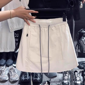 小个子短裙女夏季高腰显瘦工装速干休闲运动a字包臀半身裙子夏天款