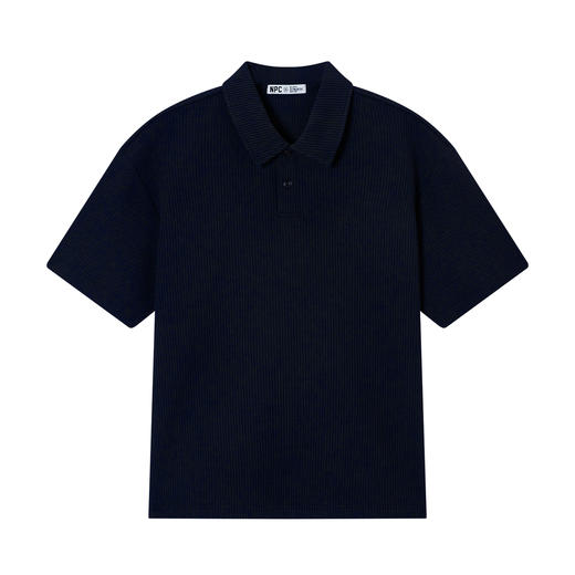 NPC潮牌胸口字母刺绣【华夫格】polo领运动套装男舒适透气NP55TP70 商品图5