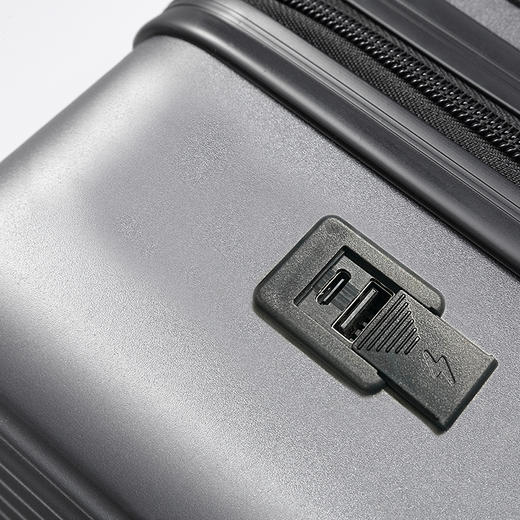 Diplomat外交官 干湿分离简约休闲商务拉杆箱MS-19012-1 铁灰色 20英寸 -适用短途【可登机】 商品图3