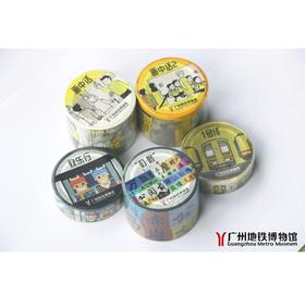 广州地铁博物馆和纸胶带