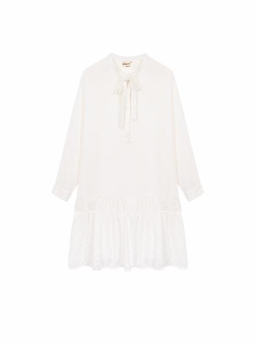 早乙女惠子saotome/STMQZ252322/小立领抽褶长袖长裙 商品图3