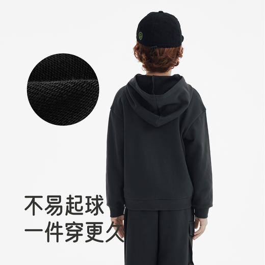 英氏童装休闲长袖卫衣2025秋季新款男童宽松连帽套头衫上衣潮 商品图2