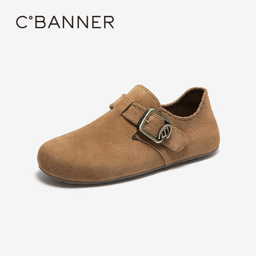 千百度全包勃肯鞋女薄底轻便平底休闲单鞋A25480807 商品图1