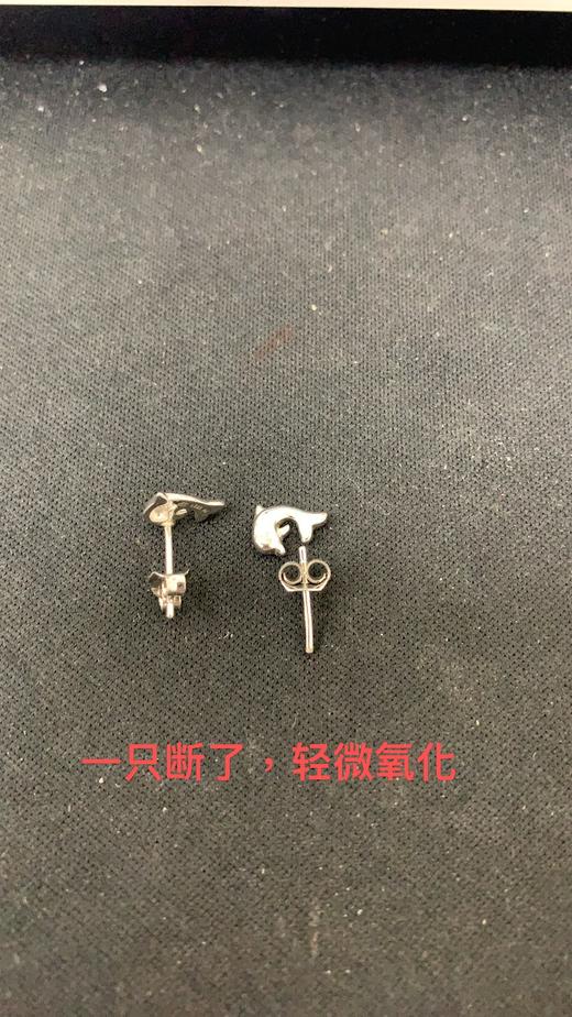 BY097414-A0-A0 周六福 银饰海豚耳钉925银耳扣时尚耳环耳饰 商品图5