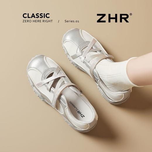 ZHR则则芭蕾风凉鞋女2025夏季厚底内增高玛丽珍鞋透气运动休闲鞋 商品图2